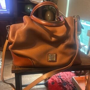 Dooney & Bourke Tan Leather Crossbody Bag